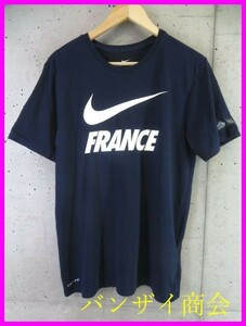 【送料300円可】7060b7◆良品です◆吸汗速乾◆NIKE ナイキ【FRANCE フランス】半袖ドライTシャツ M/ジャージジャケット/スポーツ/ブルゾン