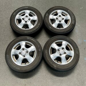 タイヤ付き純正ホイール4本セット　バモス　HM1　13×4.00B　+45　100　4穴　155/70R13