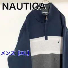 YAN5【US輸入】NAUTICA　セーター【メンズXL】長袖　薄手　ネイビー他