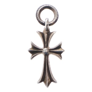 CHROME HEARTS クロムハーツ TINY CH CROSS タイニーCHクロス チャーム シルバーネックレストップ