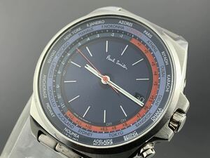 :[A1313]ソーラー電波 1円～☆メンズ腕時計 ポールスミス PaulSmith CITIZEN H145-T023011 動作品