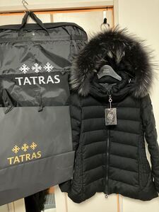 タトラス TATRAS KOSAVA コサヴァ　付属品完備　レディース　ダウン　アウター　ファー　黒　01 ウール　 S ダウンジャケット ブラック