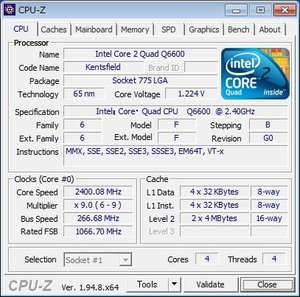 INTEL Core 2 Quad Q6600 (2.40 GHz) LGA775 ★中古正常品★ (2)