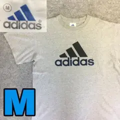 K1577 adidas プリントTシャツ ビッグロゴ アメカジ スポーツ 古着