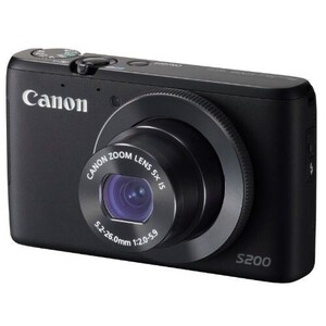 中古 １年保証 美品 Canon PowerShot S200 ブラック