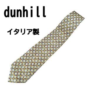 dunhill ダンヒル イタリア製 枝葉柄 ネクタイ シルク100%