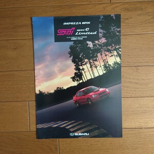 2003年4月・印無裏表紙黄ばみ有・GDB・インプレッサ　STI　specC　Limited　WRX　STI・2つ折り・カタログ　SUBARU　IMPREZA