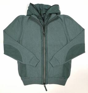 3日間限定@ 新品「DUVETICA」“MAKENA” ジップアップ ニットジャケット Military-Green SIZE:54 クロアチア製