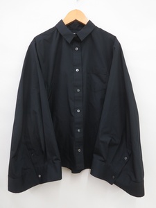 sacai サカイ 22-05972 22SS Cotton Poplin Cape シャツ