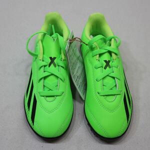 アディダス エックススピードポータル.4TFJ GW8509 ジュニア キッズ・子供 サッカー トレーニングシューズ 2E : グリーン adidas 18cm