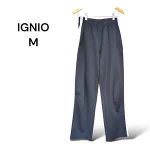 イグニオ IGNIO ジャージパンツ【M】トレーニング 総ゴム 黒 白