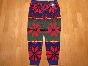 【送料無料 即決】POLO RALPH LAUREN FLEECE PANT SNOWFLAKE M 新品 ポロ ラルフ フリースパンツ スノーフレーク 幾何学模様 ネイティブ柄