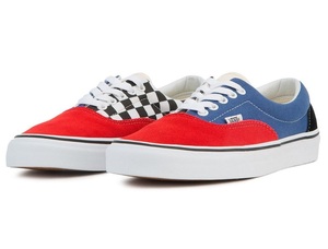 ☆VANS ERA MIX-MATCH 紺/赤/白×黒チェッカー 23.0cm バンズ エラ ミックスマッチ VN0A38FRSW1