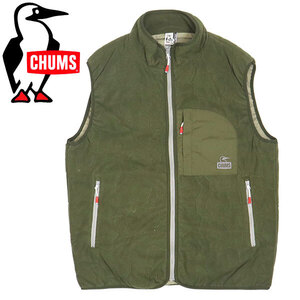 CHUMS (チャムス) CH04-1418 Booby Stitch Fleece Vest ブービーステッチフリースベスト CMS160 M032Olive XL