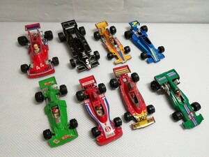 [ジャンク品] レーシングカー まとめて8台 ミニカー メーカーバラバラ 傷 塗装ハゲあり F1レース フェラーリなど