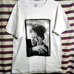 トムウェイツ（Tom Waits) ビッグプリントバンドTシャツn【Lサイズ】新品 80