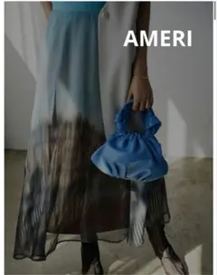 AMERI SULLY SHEER FLARED SKIRT 春イラストデザイン