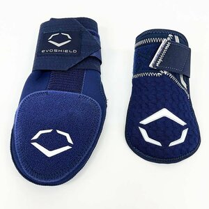 EVOSHIELD エボシールド スライディング ミット 右手用+手甲ガード ハンドガード ネイビー 右手用 左打者 2点セット [M11775]