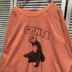 AUHK 1スタ ピンク エロ スウェット ガンツ GANTZ アニメ キャラ 90s 00s ビンテージ アメリカ 古着 ベール 卸 仕入れ kg