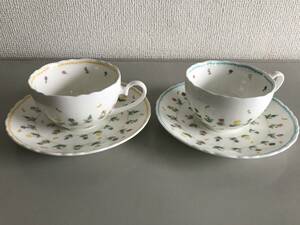 コーヒーカップ＆ソーサー HOYA 小花の詩集 bone china ティーカップ　コーヒーカップセット