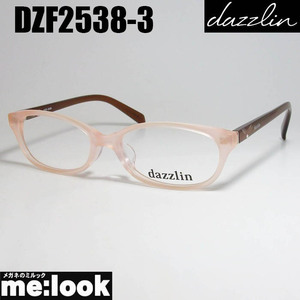 dazzlin ダズリン レディース 眼鏡 メガネ フレーム DZF2538-3-52 クリアピンク