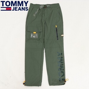 ◆TOMMY JEANS トミーヒルフィガー ナイロン カーゴ ミリタリー パンツ 32