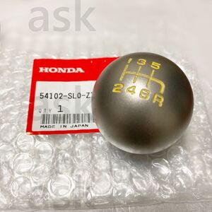 ★新品 未使用 Honda NSX-R NA2用 チタンシフトノブ [黄色文字] New Genuine Titanium Shift Knob ホンダ 純正部品