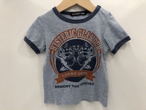 ヒステリック　ミニ HYSTERIC MINI 子供服 カットソー Tシャツ 半袖 水色系