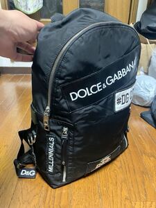 【激レア】DOLCE&GABBANAドルチェ&ガッバーナ ドルガバ リュック　A4＋PC可　黒　大容量　メンズ　ビジネスバッグ　