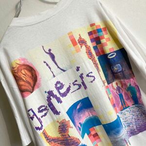 90s GENESIS ジェネシス 1992 TOUR 半袖 Tシャツ - Size XXL 襤褸 ビンテージ グラフィック◎