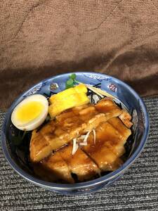 ★食品サンプル★グリルチキン丼★生姜焼き丼★卵焼き★ゆで卵★飲食店★ディスプレイ★簡易清掃★中古品★定食★