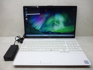 ☆1円☆良好品☆第8世代☆富士通☆LIFEBOOK AH53/D3☆Core i7 1.80Hz/8GB/SSD512GB/BD/高解像度/無線/Bluetooth/カメラ/Office/DtoD領域☆