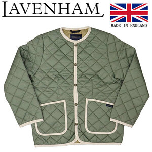 LAVENHAM (ラベンハム) LV6186 クルーネック ウィメンズ キルティングジャケット イギリス製 LH017 P87SEASPRAYGREEN10