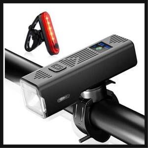 【開封のみ】HiiPeak ★自転車 ライト 3000mAh大容量 自転車ヘッドライト 防水 自動点灯モード USB充電式 LEDヘッドライト テールライト
