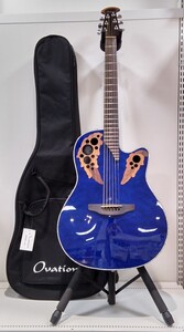 【店頭展示品】Ovation Celebrity オベーション　アコースティックギター　CE-44P-8TQ QM BLU エレアコ アコースティックギター