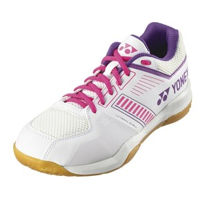 【SHBSF1(062) 22.0】YONEX(ヨネックス) バドミントンシューズ ストライダーフロー ホワイト／ピンク 新品、未使用　2024モデル