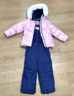 値下げ★スキーウェア上下セット　女の子　105〜110 美品　スノボー