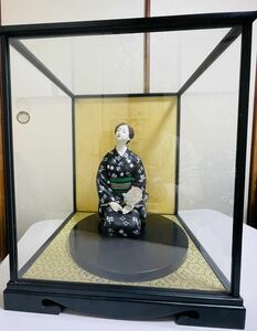 【博多人形師・川崎幸子作　涼風】万葉集　福岡県無形伝統工芸品 卓越技能保持者 無形文化財保持者 川崎幸子 作