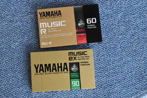 希少ヤマハ For Music Recording use カセットテープ：YAMAHA ” Music ex ”.” Music Ｒ ” 合計２巻 (未使用・未開封品)