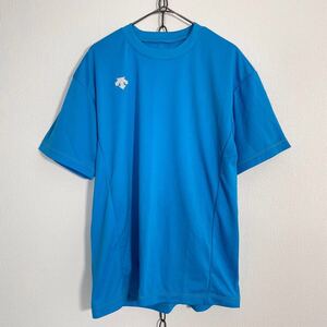 新品未使用 DESCENTE デサント Tシャツ DRY COMPO スポーツウェア ブルー Mサイズ ポリエステル ランニング 速乾