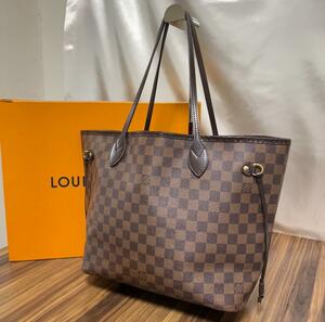 ★正規品 美品★Louis Vuitton ルイヴィトン バッグ N51105 ネヴァーフル MM ダミエ 定番人気♪ ハンドバッグ トートバッグ