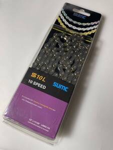 SUMC S10L 10スピード ロード マウンテンバイク チェーン 10S グレー ゴールド