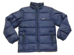 ★Patagonia パタゴニア★ ダウンジャケット マウンテンジャケット アウトドア キッズ サイズXL 濃ネイビー 02351