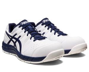 9 送料無料　CP113 100 25.5cm　ホワイト×ピーコート asics アシックス　安全靴　