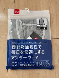 MILLET DRYNAMIC THROUGH V NS M ミレー ドライナミックスルー Vネック ノースリーブ メンズ EURO L(JAPAN XL) MIV01886