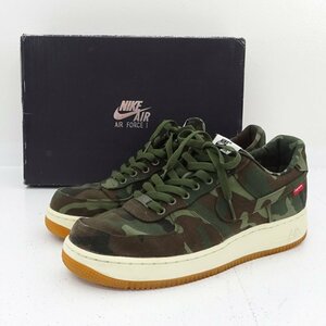 ★中古★NIKE×Supreme(ナイキ×シュプリーム) AIR FORCE 1 LOW PREMIUM 08 NRG スニーカー 28.5cm US10.5 573488-330 12年製★【AP126】