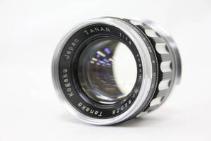 【返品保証】 【希少】 Tanaka Kogaku Tanar 5cm F1.8 L39 ゼブラ Mマウントアダプター付き レンズ M1686