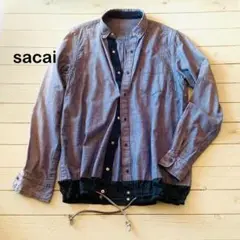 sacai　コットン シャンブレー　シャツ ジャケット