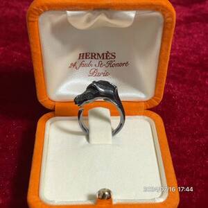 HERMES エルメス ジュバル ホース 馬 リング アクセサリー 箱付