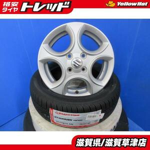 ワゴンR パレット セルボ 4本 スズキ純正 14インチ4H 4穴 PCD 100 2024年製 新品 165/55R14 ノーマル 夏用 夏タイヤアルミホイールセット 2